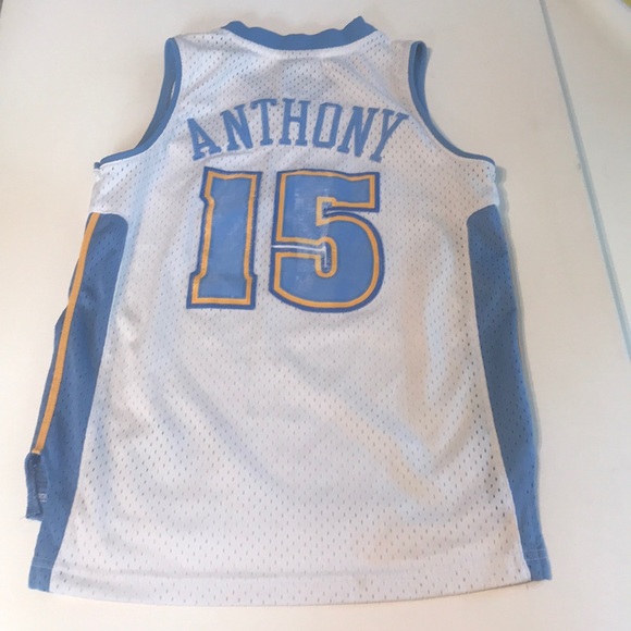 Reebok Nuggets Anthony kids sz S Length +2 jersey